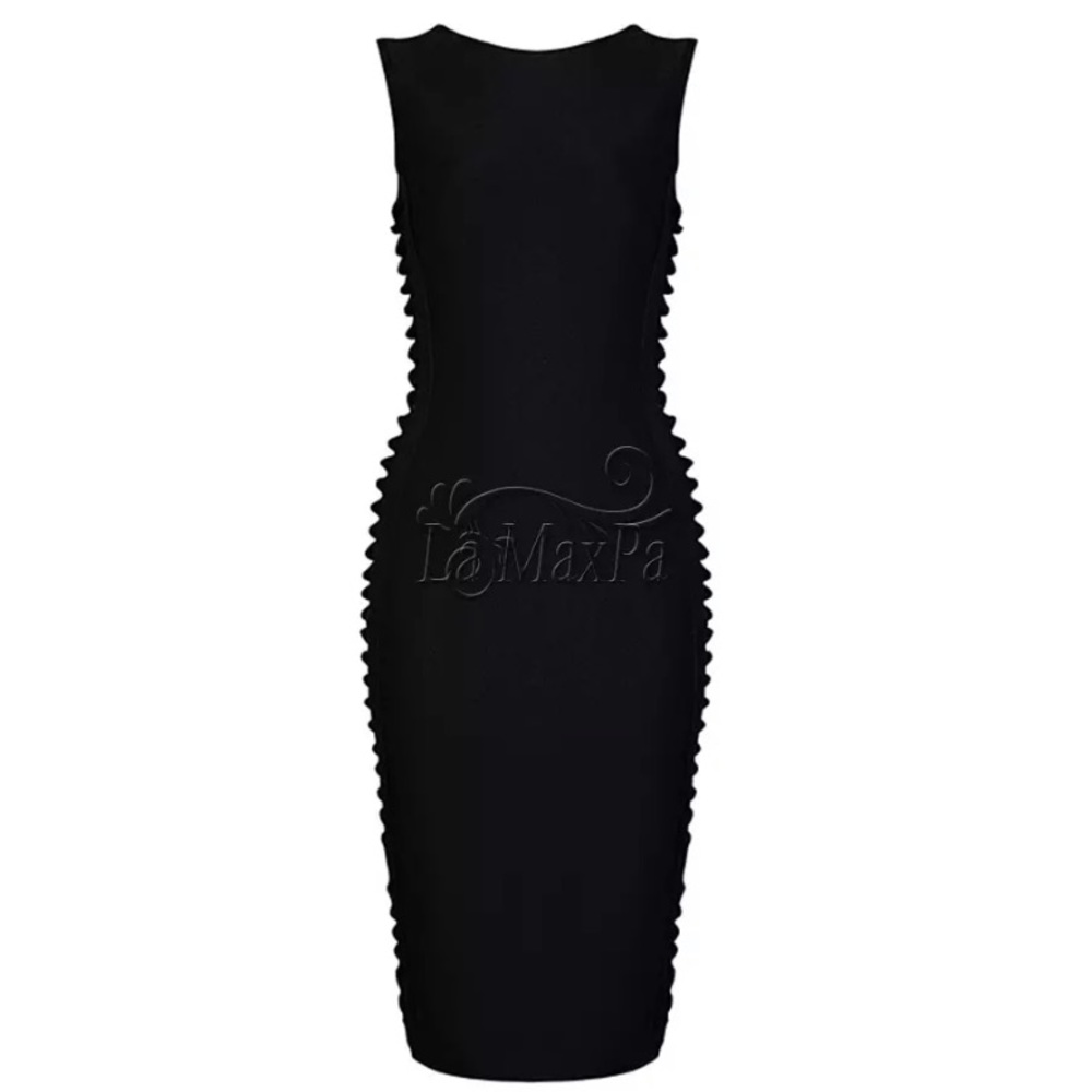 Luxury Professional Bandage Black Dress